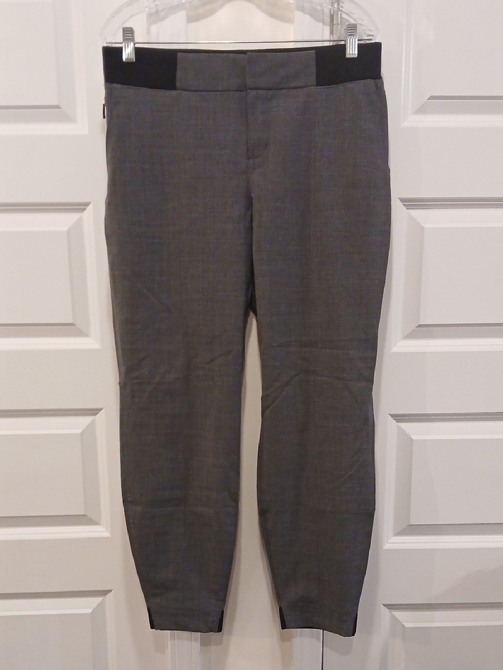 Athleta Work It City Wool Blend Jogger Pants Tapered Grey Size 12
